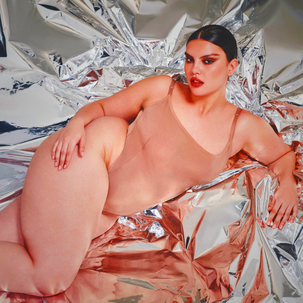 Skims SHEER SCULPT Open Bust Bodysuit - Peach | 9315742-CA