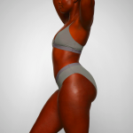 Bralette Skims LOGO MESH FOIL SKIMPY TRIANGLE μαυρα | 7513690-XH