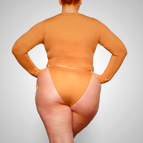 Skims Swim Long Sleeve Cover-Up Shirt - Apricot | 9843201-GT