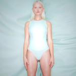 Crew Neck Bodysuit Skims FAUX LEATHER ασπρα | 5698102-EB