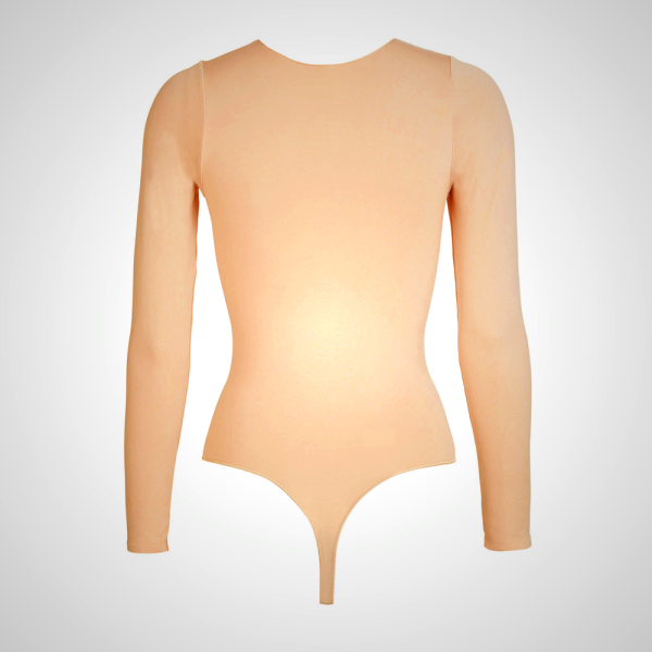 Long Sleeve Bodysuit Skims ESSENTIAL CREW NECK ασπρα | 5839264-CR