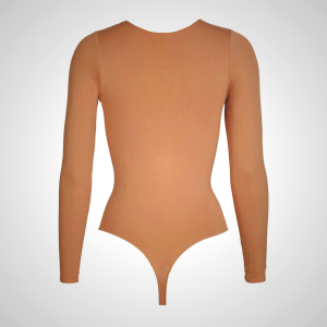 Long Sleeve Bodysuit Skims ESSENTIAL MOCK NECK καφε | 0281375-YI