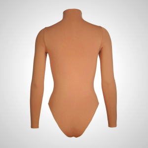 Long Sleeve Bodysuit Skims FAUX LEATHER μαυρα | 2406753-FQ