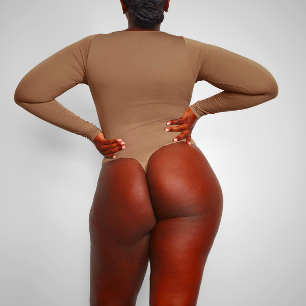 Long Sleeve Bodysuit Skims ESSENTIAL MOCK NECK βερίκοκο | 3268174-MA