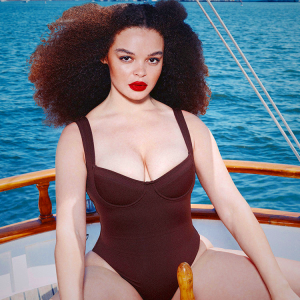 Skims One Piece Swimwear Zip Front Long Sleeve Coral 6938254-JU