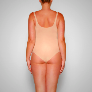 Scoop Neck Bodysuit Skims FAUX LEATHER βερίκοκο | 6739401-CR