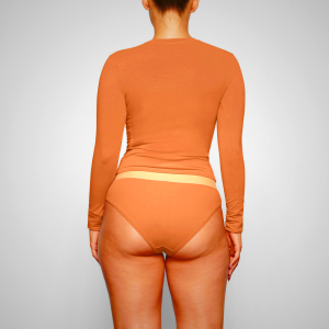 T-shirt Skims NEW VINTAGE LONG SLEEVE σοκολάτα | 8614230-VX