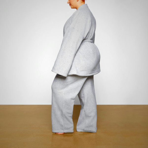 Μπουφαν Skims FLEECE WRAP ανοιχτο γκρι | 0173529-CB