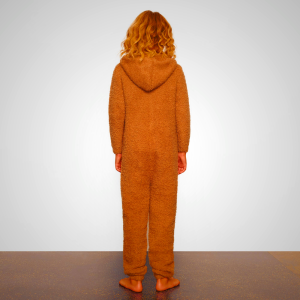 Kids Skims Fleece Sleep Set Brown | 8967250-WI